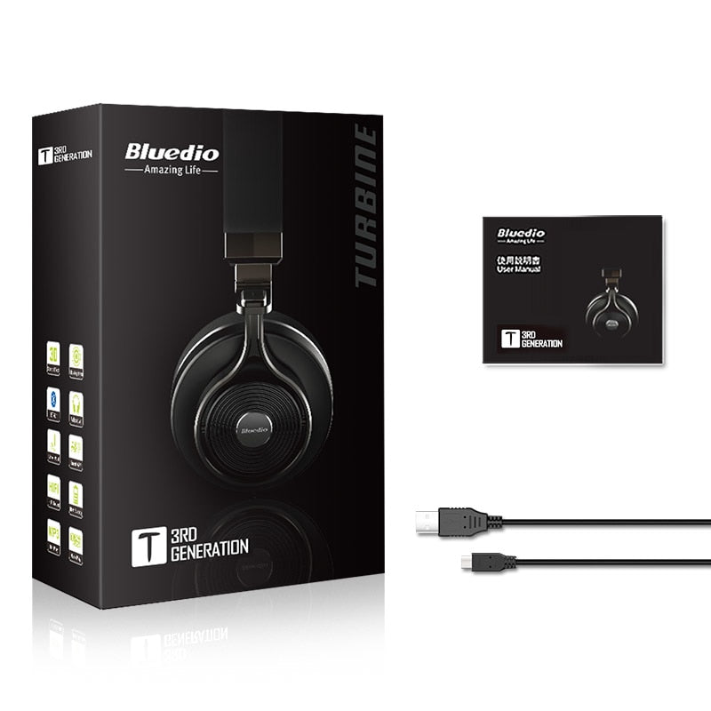 Wholesales Orignal Bluedio headphones T3 Wireless Bluetooth Headphones/headset with Microphone bluetooth headphone headset