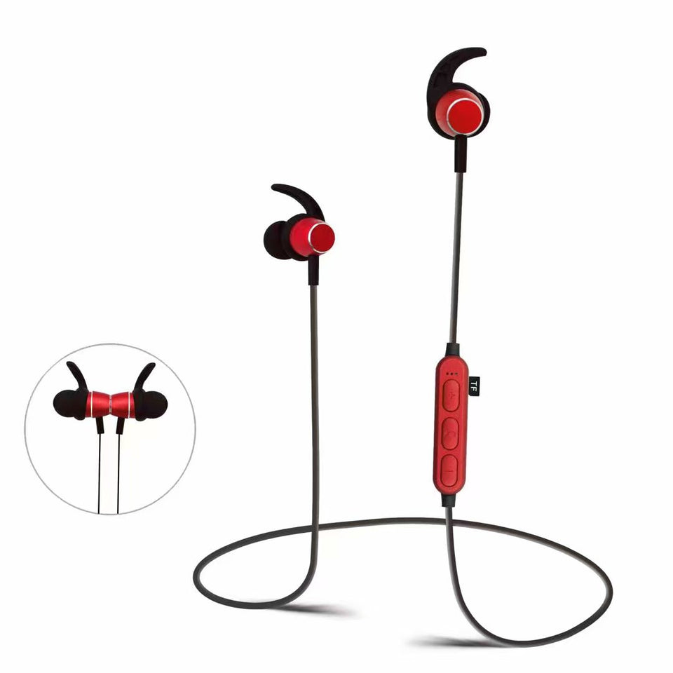 Universal Hands Free Stereo Wireless Bluetooth Headphone Stereo Bluetooth Headphone Magnetic FM Radio Walking Headset
