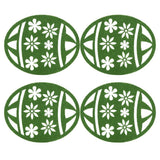 Easter Coffee Table Water Easter Egg Coaster Insulation Pad Coaster Doily